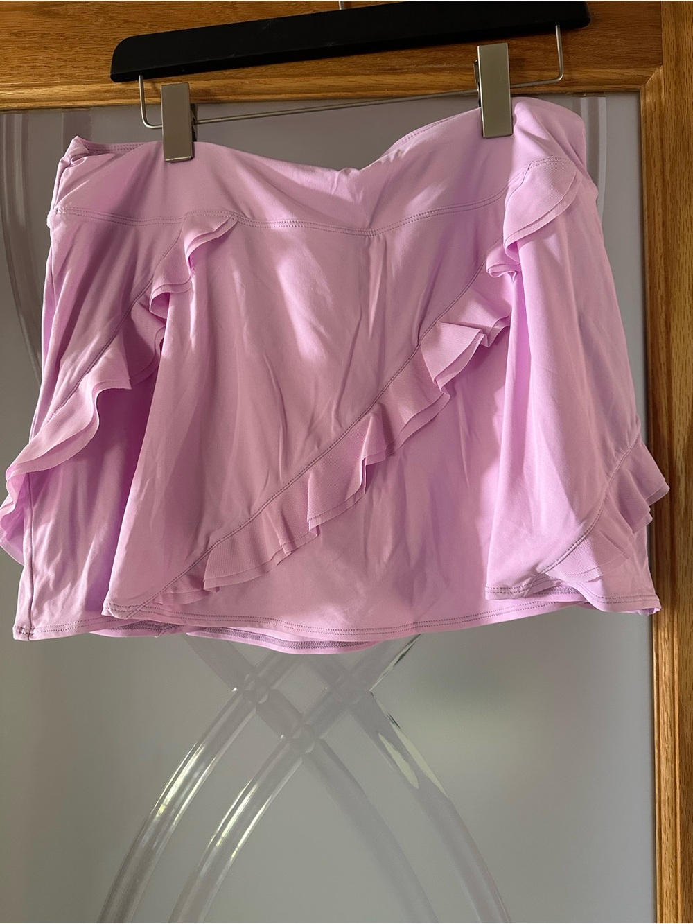 🦩Lilly Pulitzer Luxletic Lavender Ruffle Skater Skirt I have matching top 4 sale